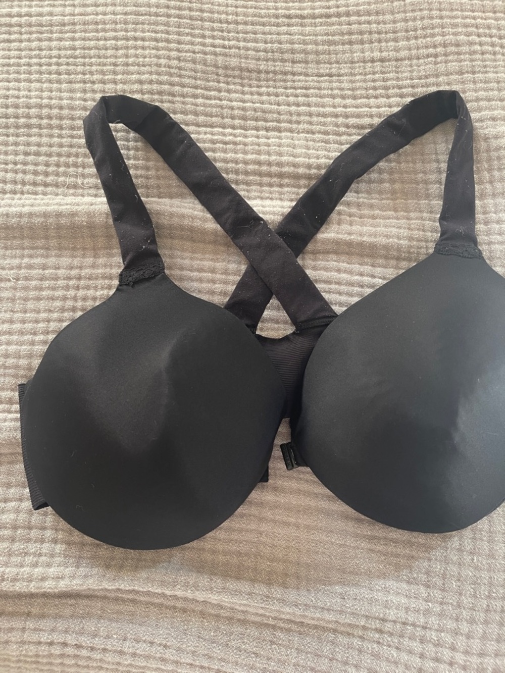 SPANX Black Padded Bra with Crisscross Back